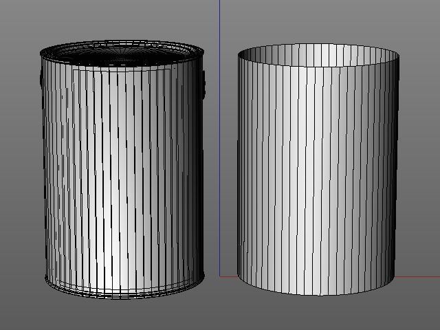 Gallon paint can with plastic handle  3D model_2