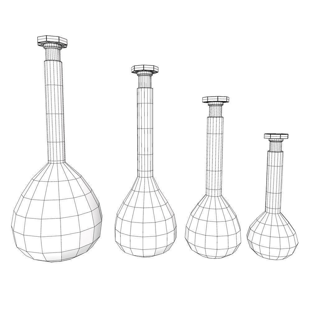 Volumetric flask 3d model  3D model_3