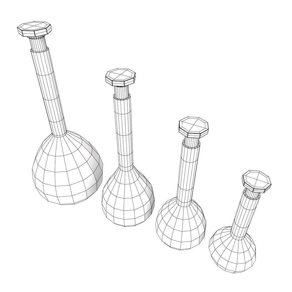 Volumetric flask 3d model  3D model_4
