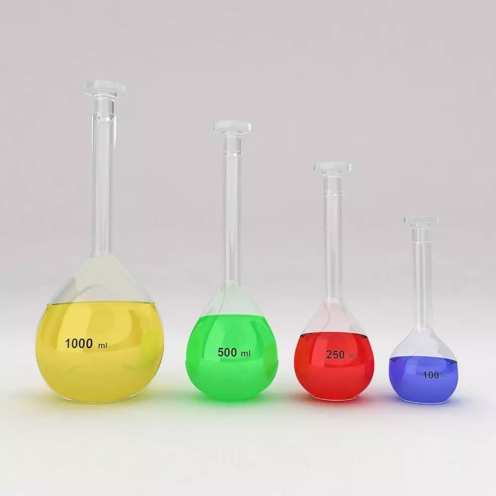Volumetric flask 3d model  3D model_0