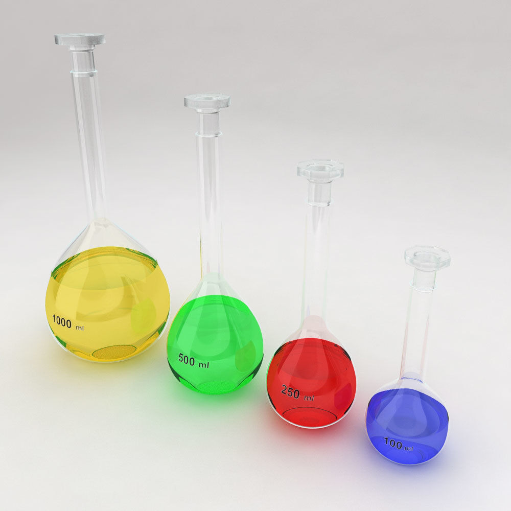 Volumetric flask 3d model  3D model_1