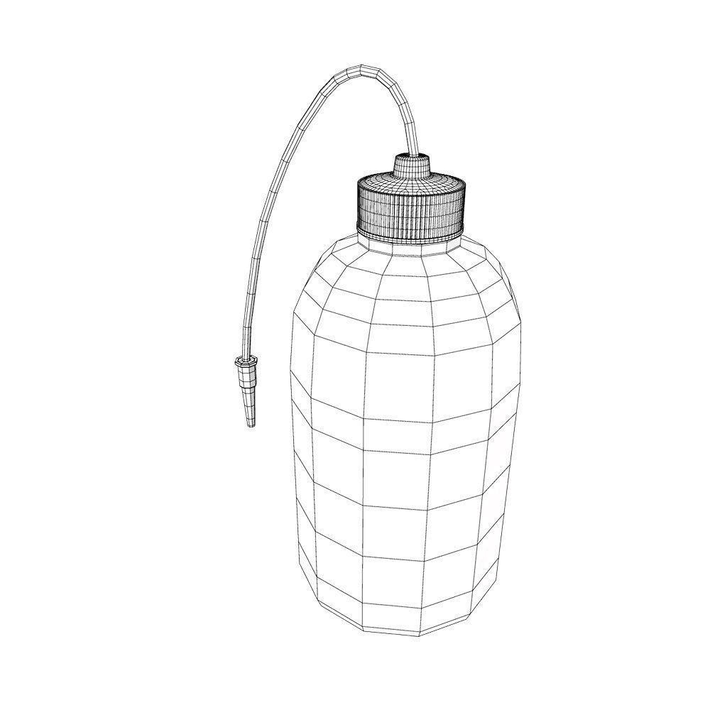 Laboratory wash bottle 3d model  3D model_5