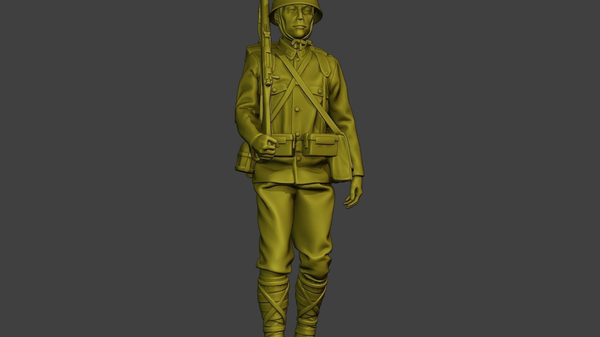 Japanese soldier ww2 Walk2 J1 3D print model_28
