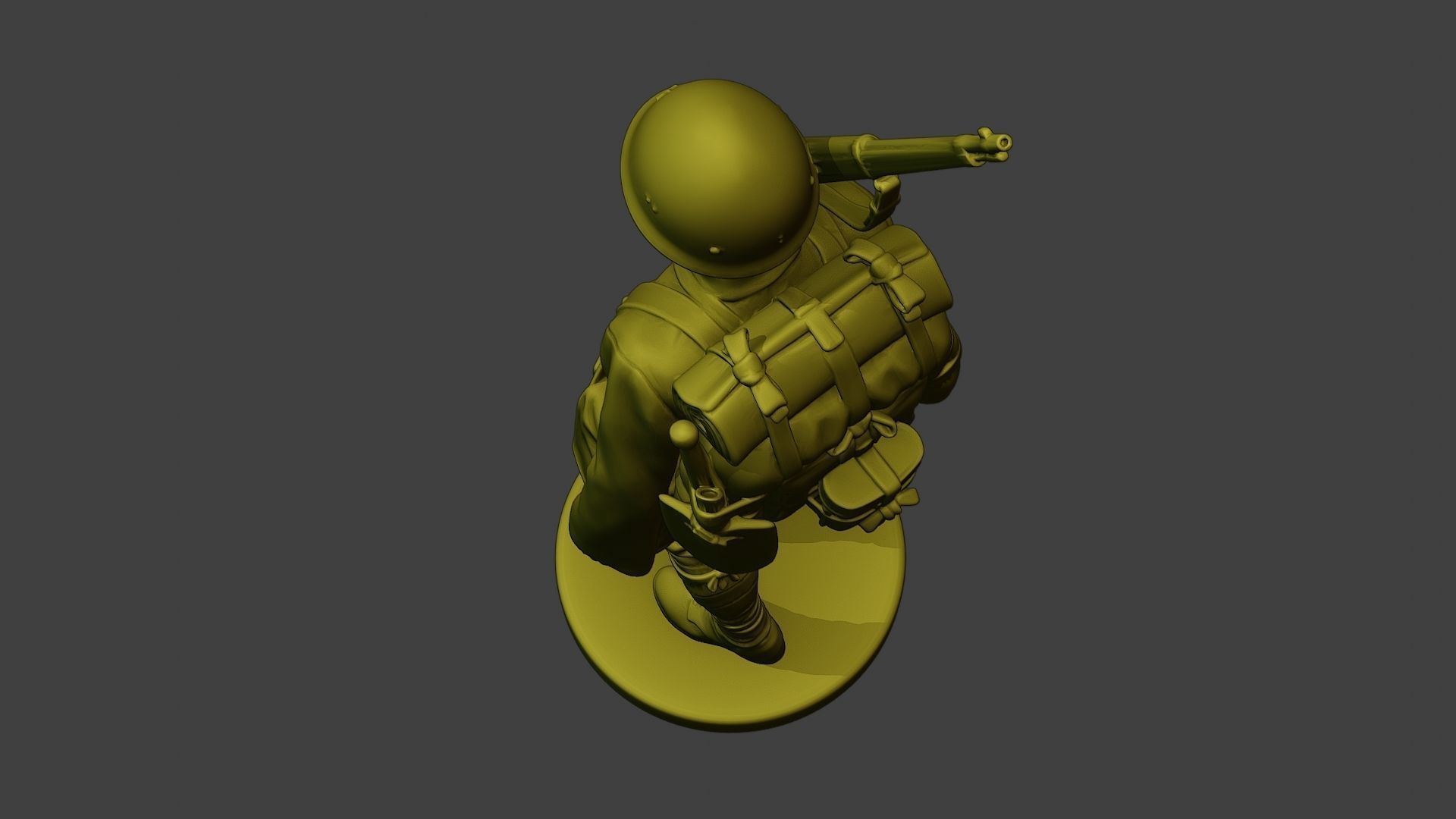 Japanese soldier ww2 Walk2 J1 3D print model_16