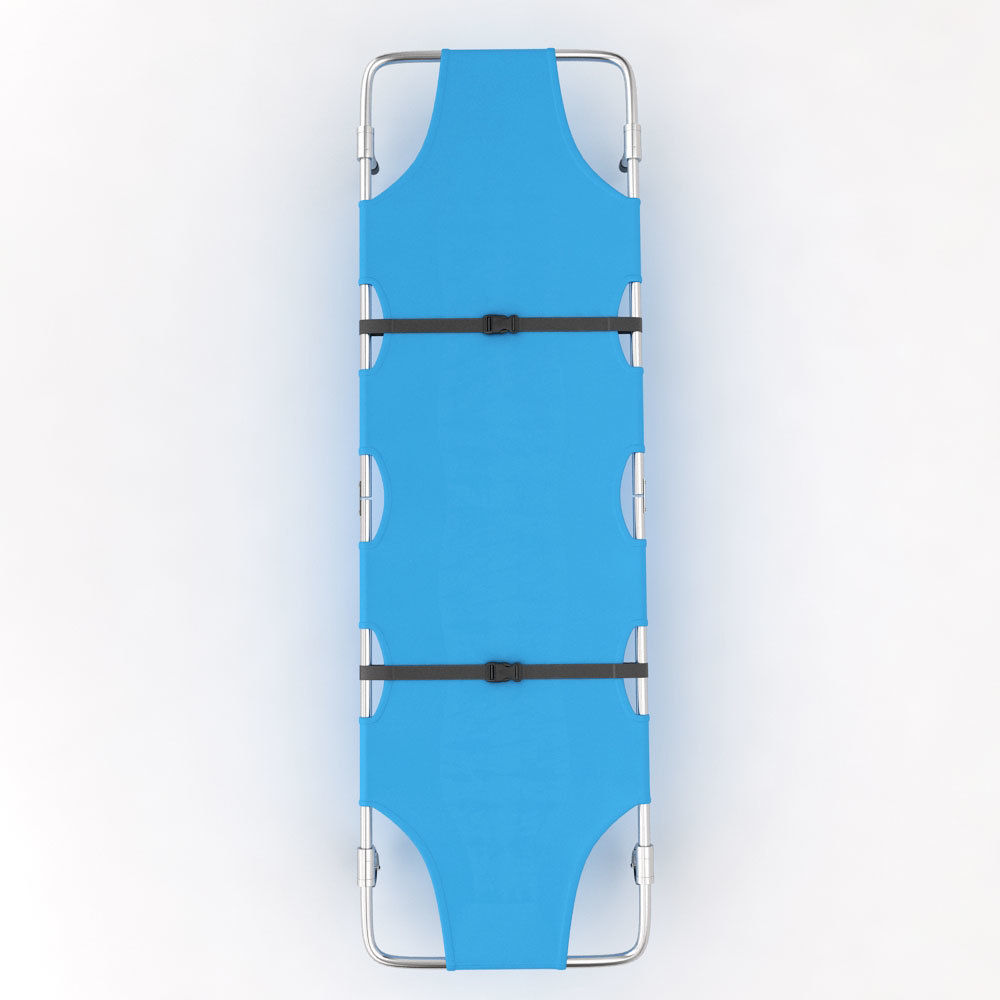 Medical patient stretcher 3d model 3D model_2