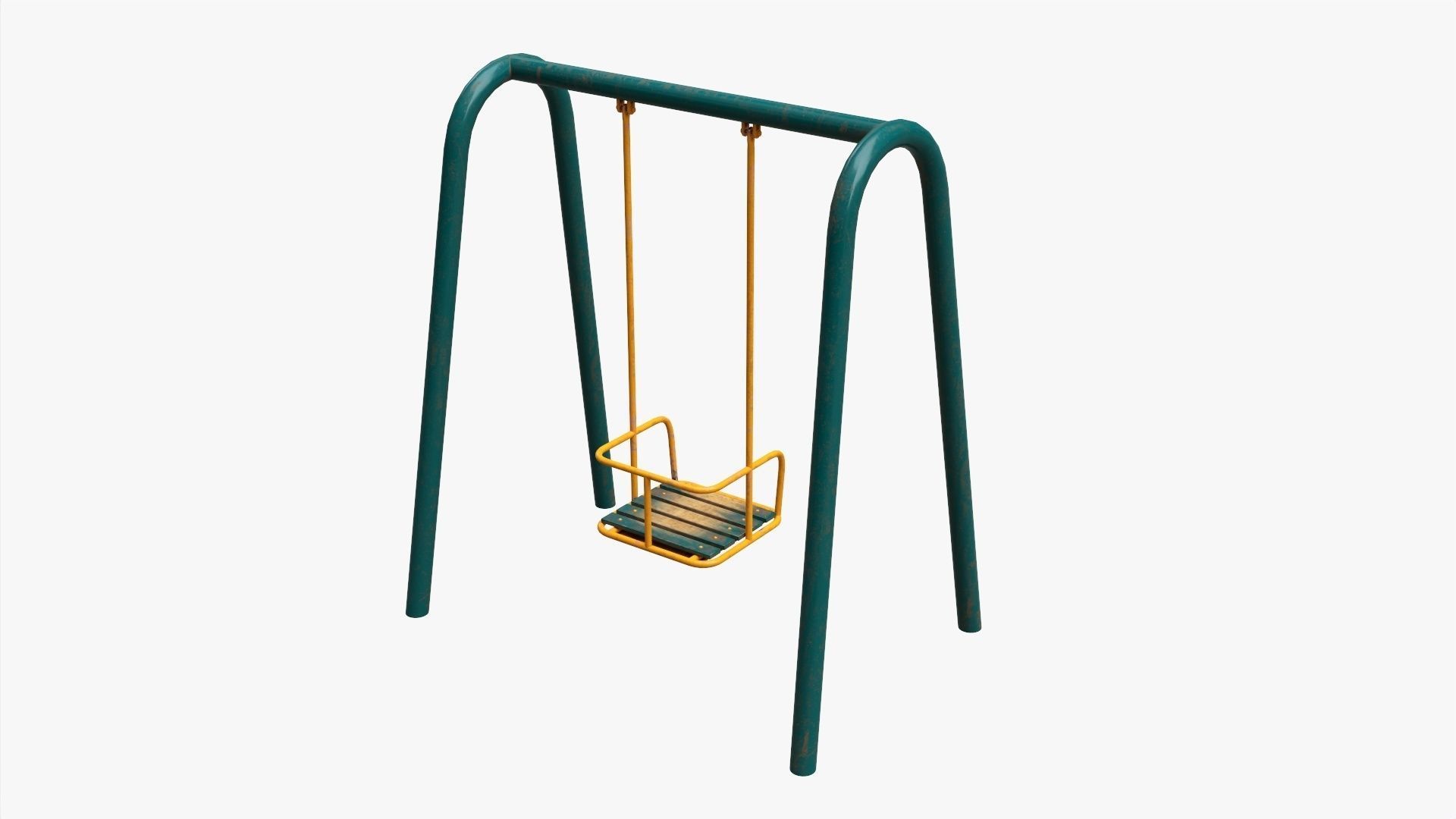 Playground metal swing 01 3D model_1