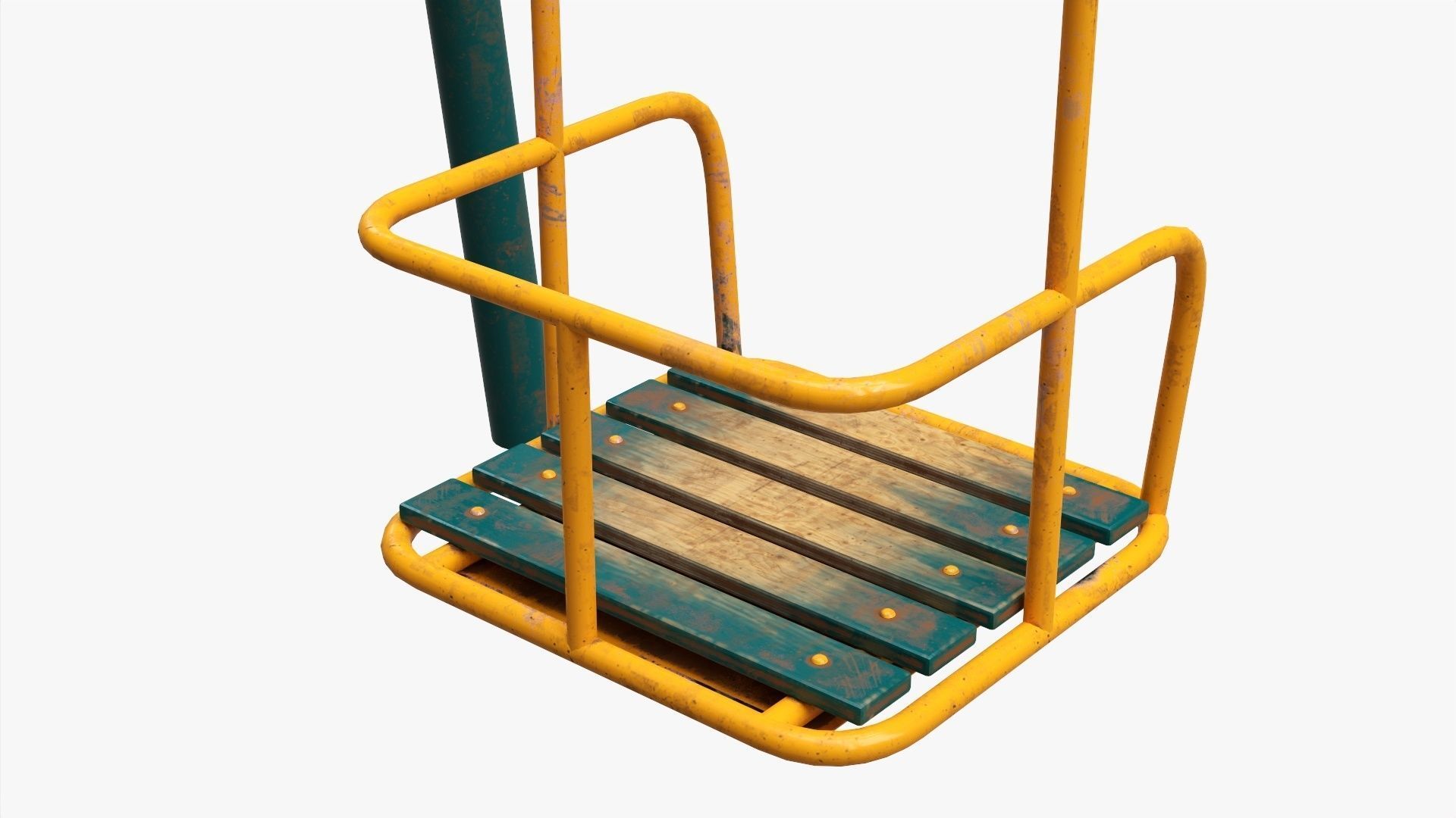 Playground metal swing 01 3D model_3