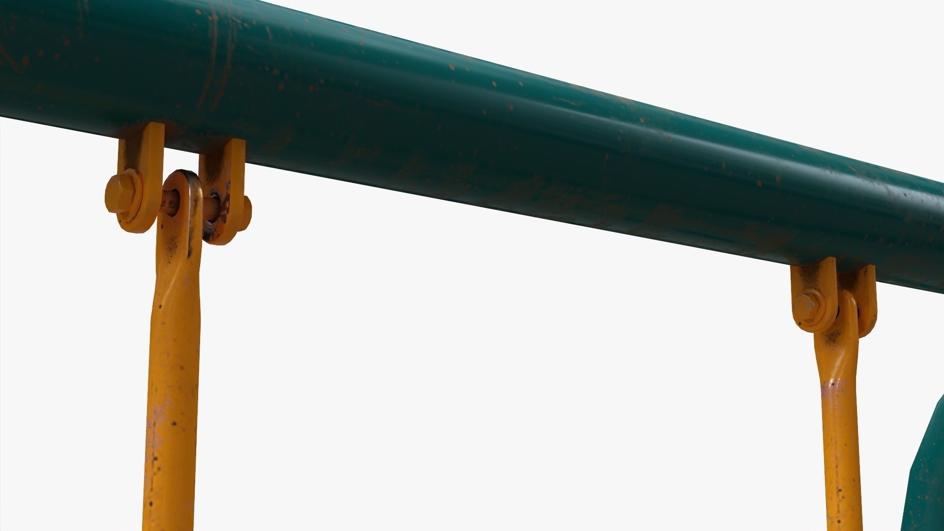 Playground metal swing 01 3D model_5