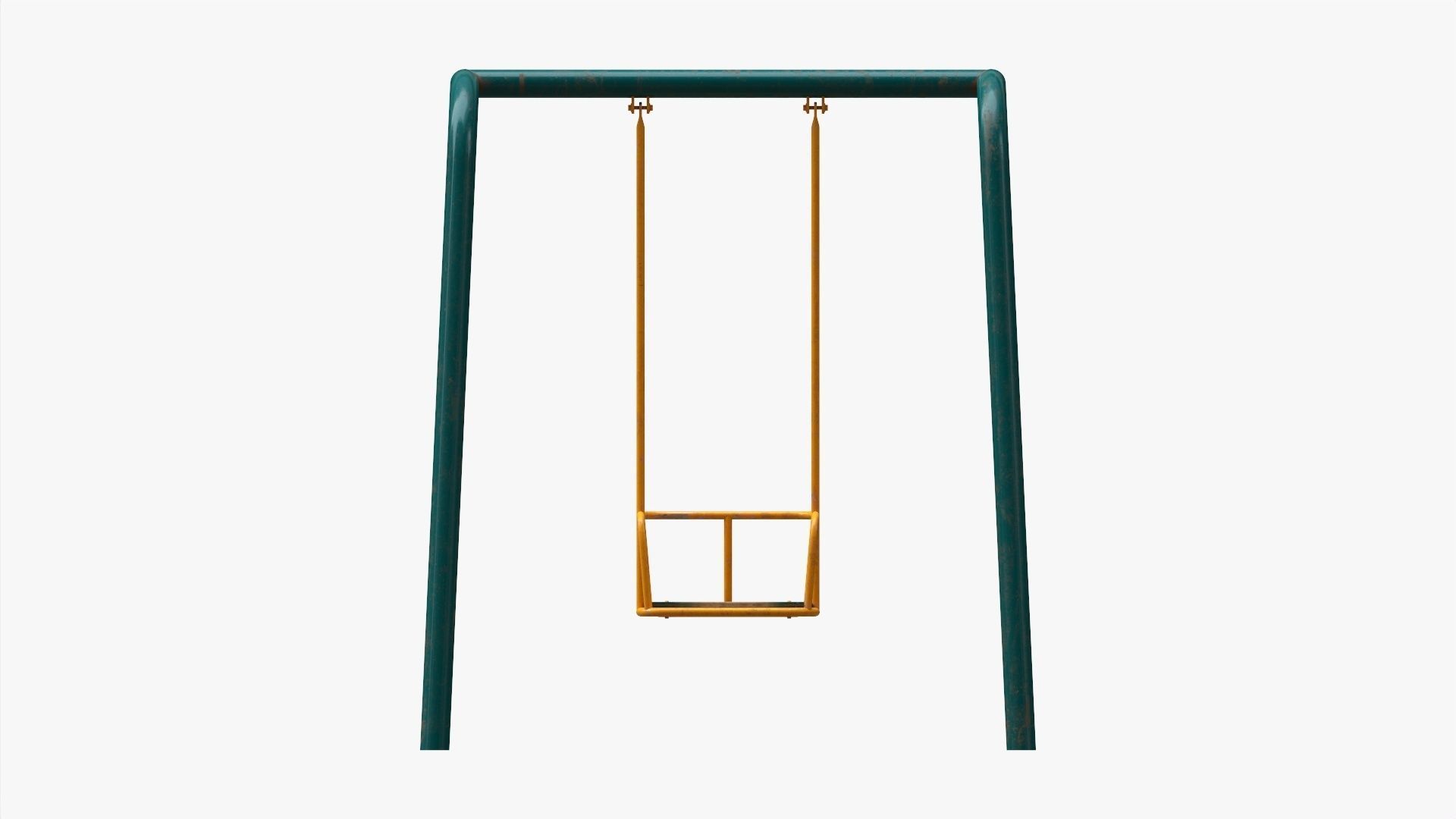 Playground metal swing 01 3D model_6