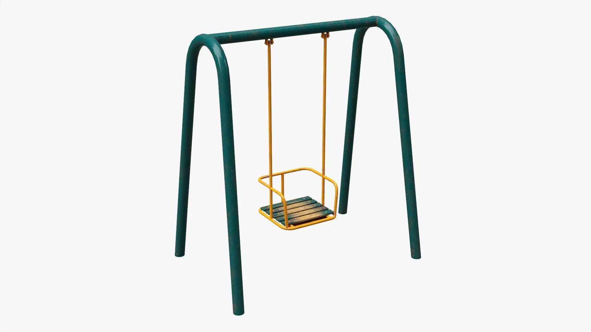 Playground metal swing 01 3D model_0