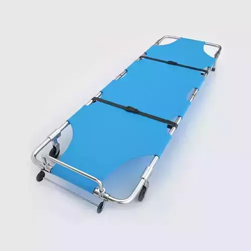 Hospital patient stretcher 3d model  