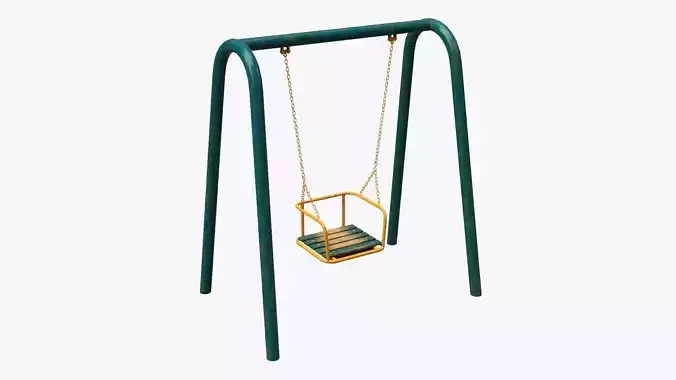 Playground metal swing 02