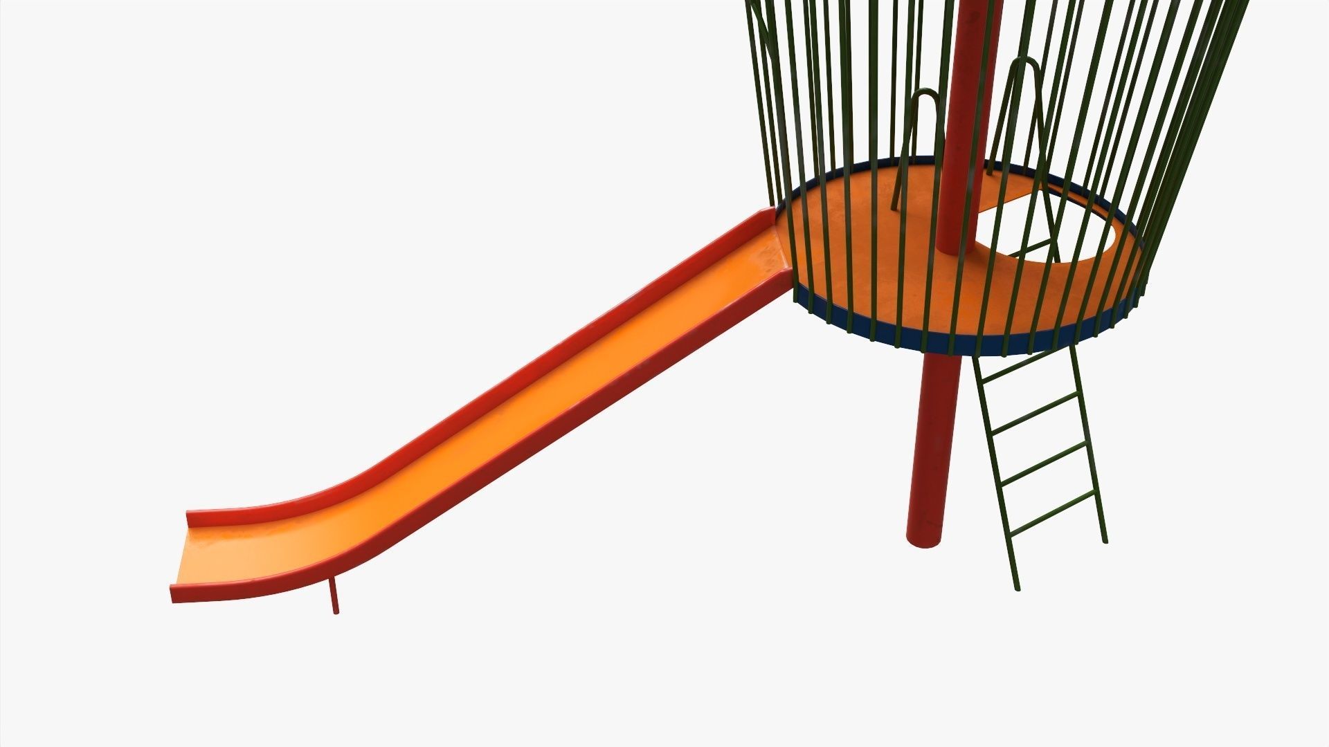 Playground rocket small 3D model_1