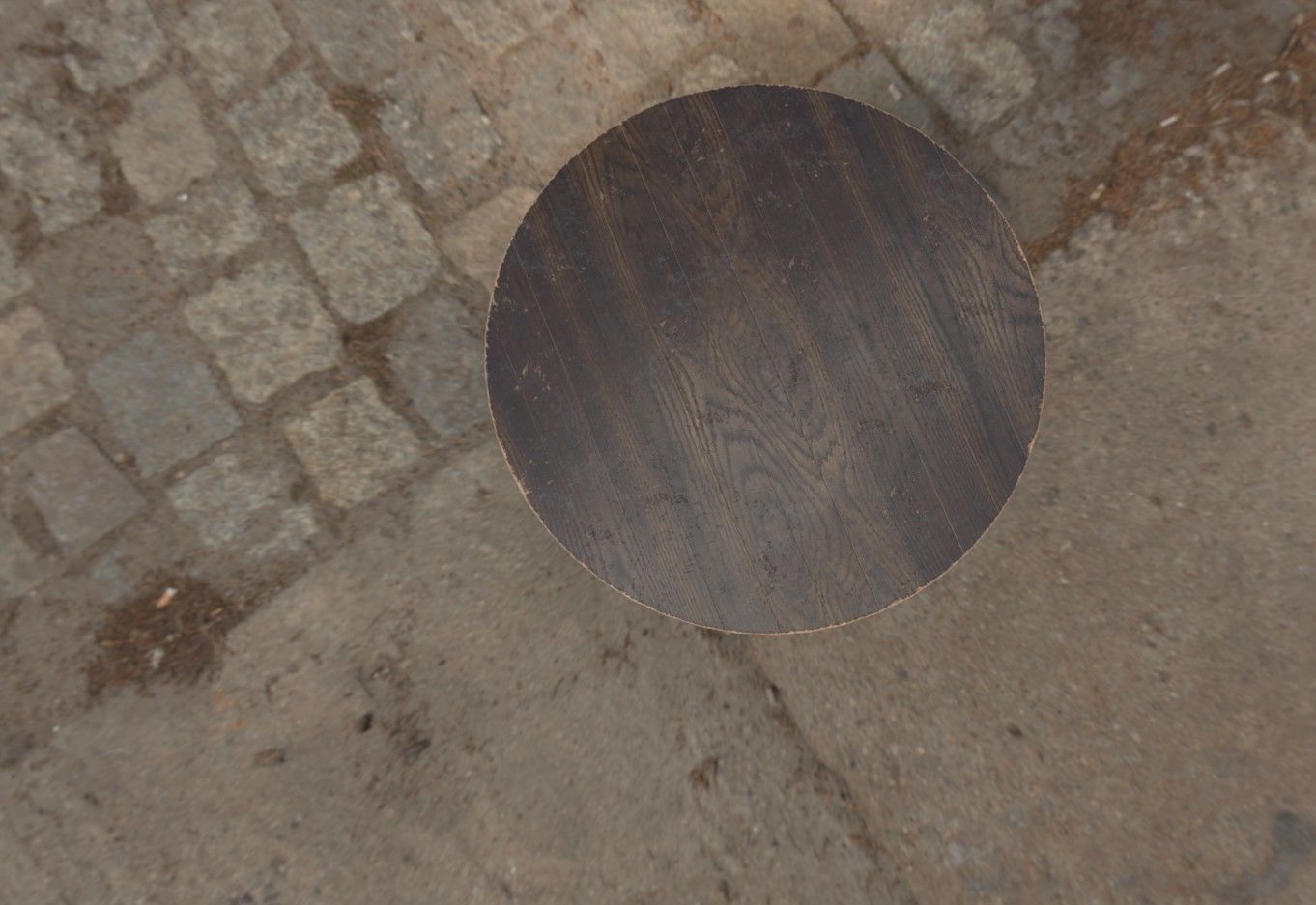Table round 3D model_3