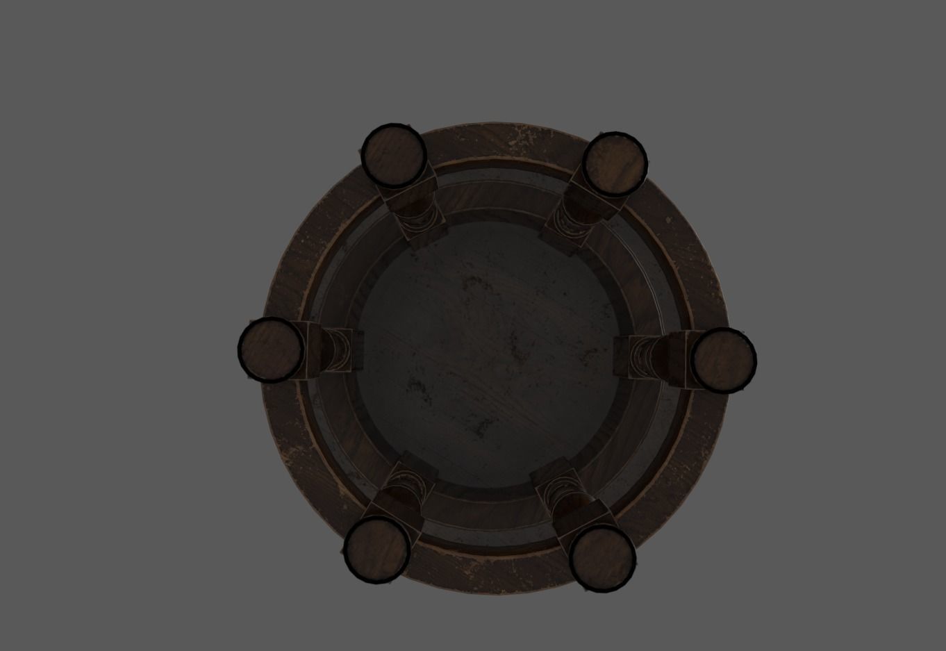 Table round 3D model_5