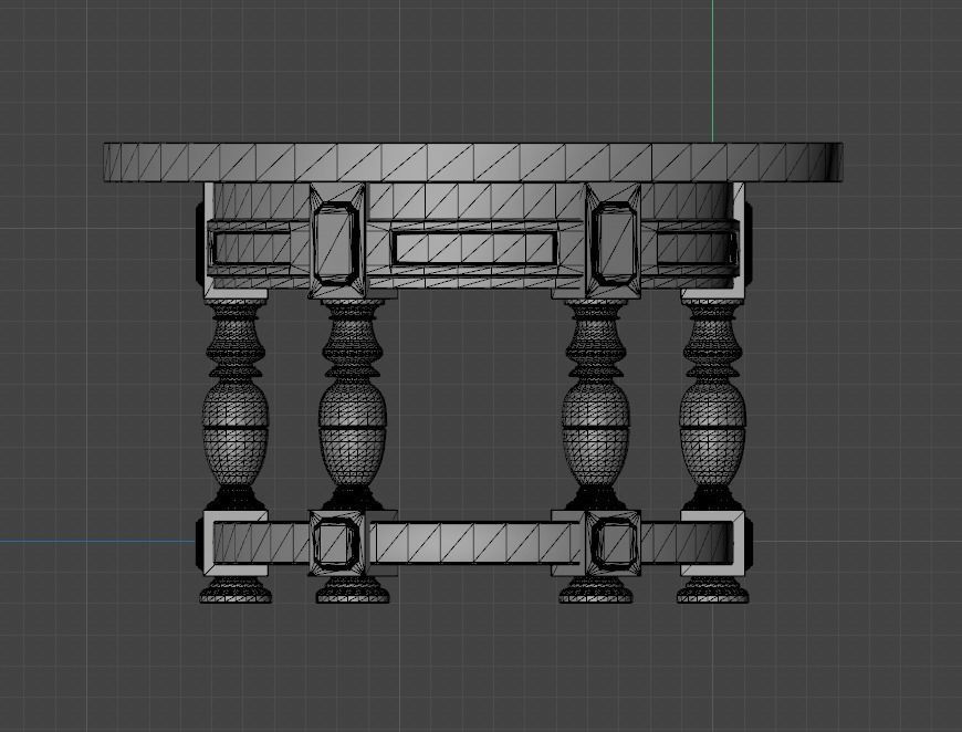 Table round 3D model_12