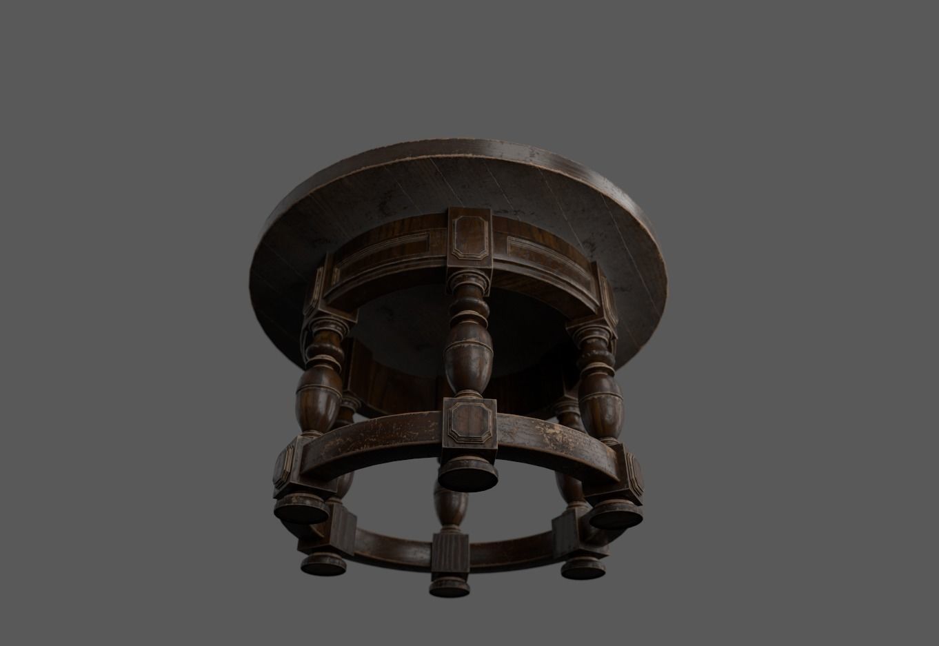 Table round 3D model_6