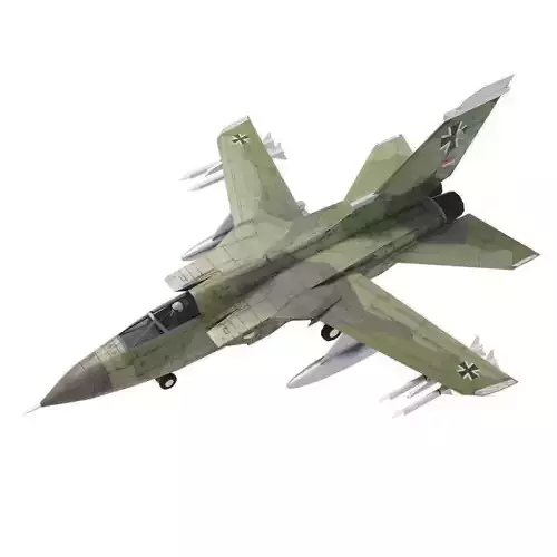 Panavia Tornado jet fighter Low-poly 3D model