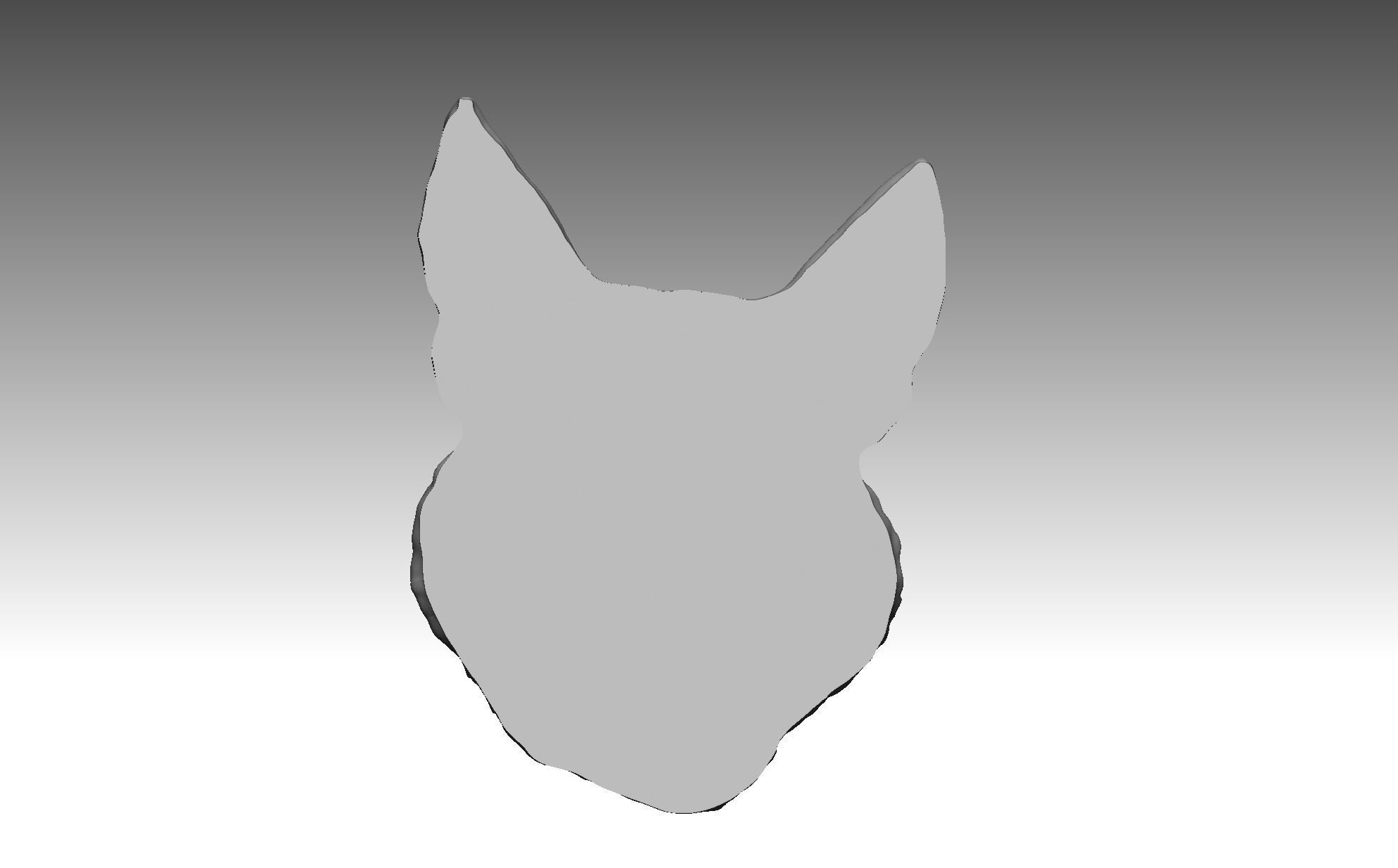 Welsh Corgi Dog bas relief pendant 3D print model 3D print model_13
