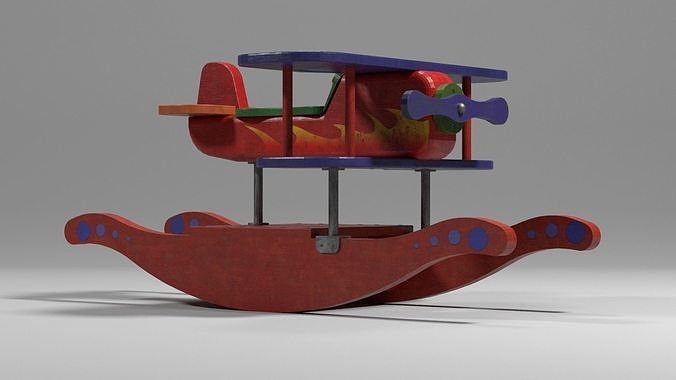 Child Airplane Rocker 3D model
