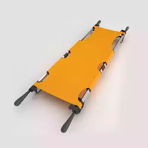 Patient medical stretcher 3d model
