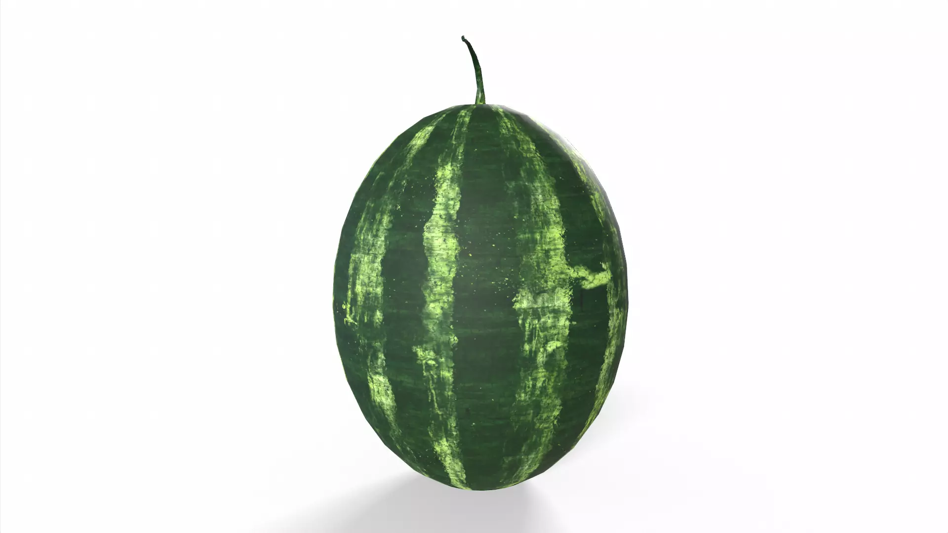 Watermelon Low-poly 3D model_0