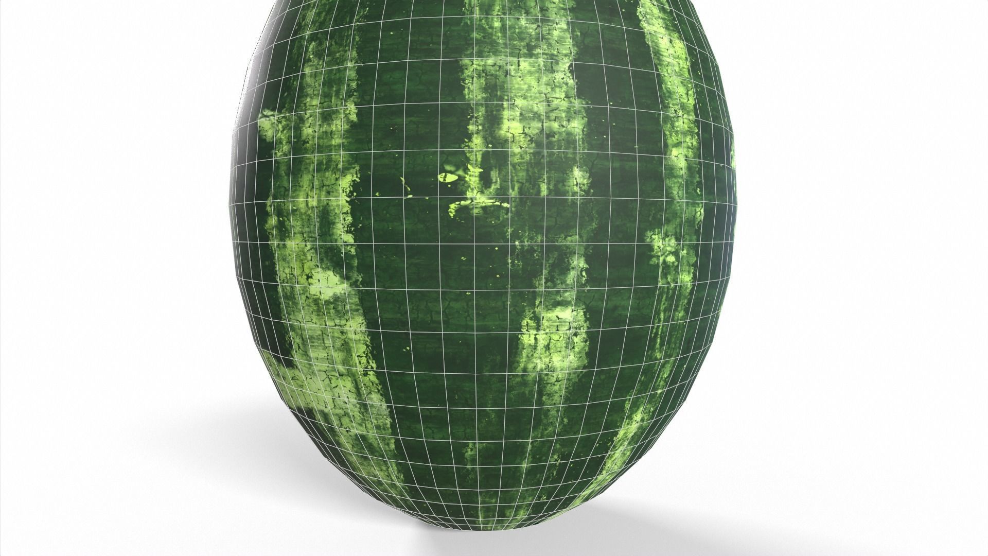 Watermelon Low-poly 3D model_10