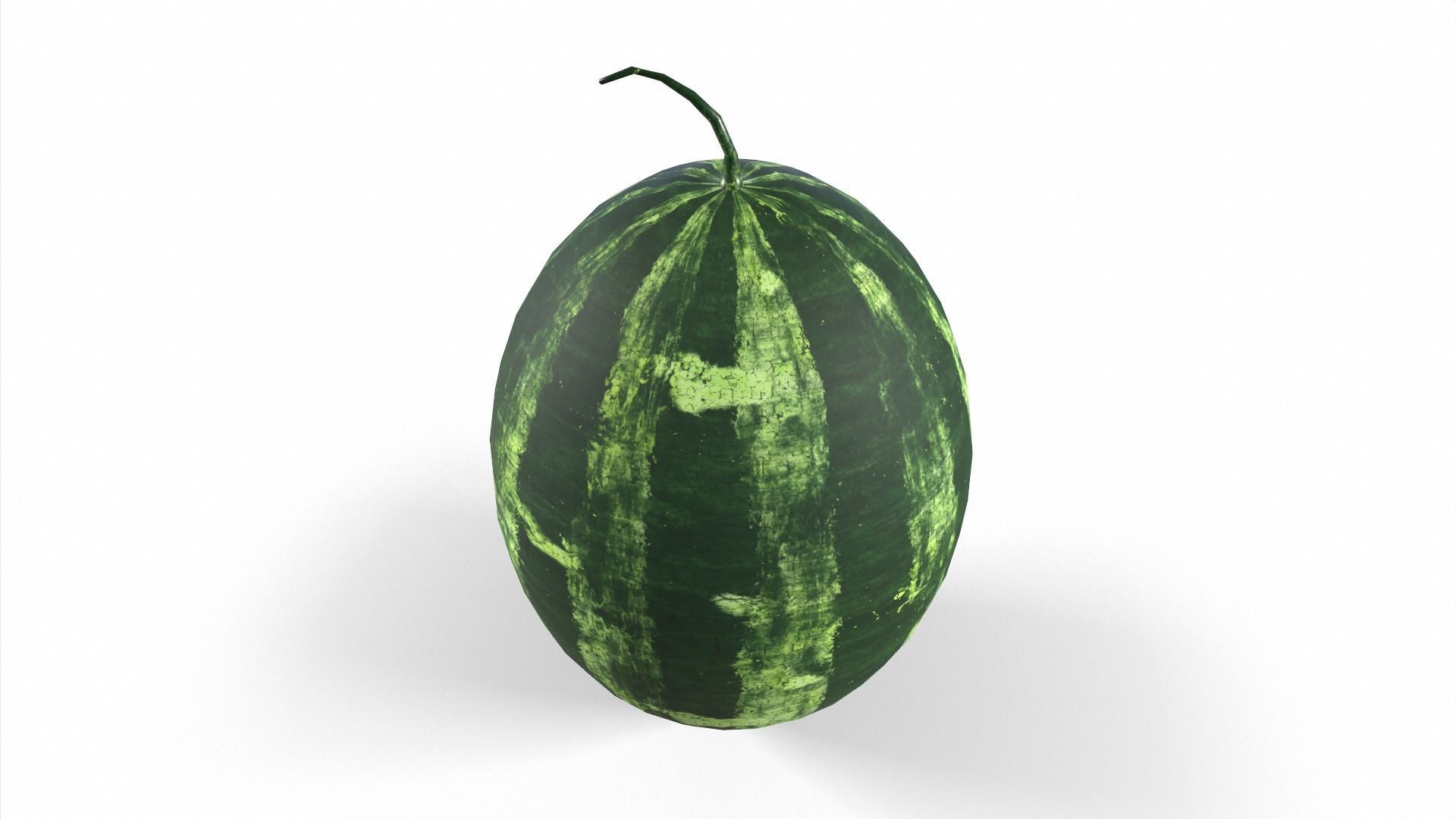 Watermelon Low-poly 3D model_5