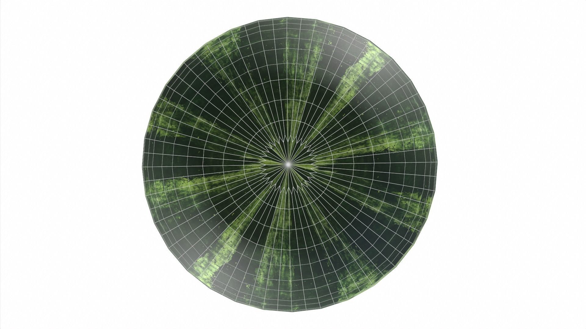 Watermelon Low-poly 3D model_9