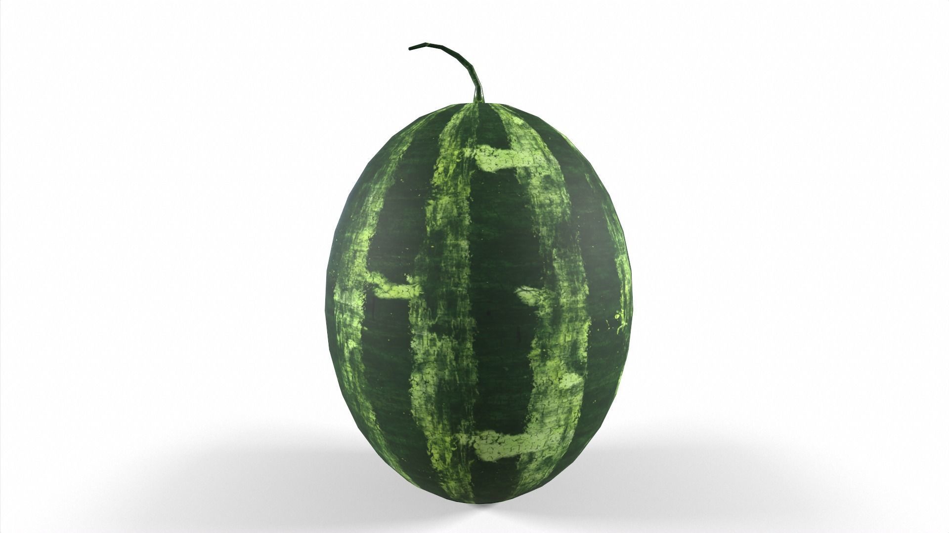 Watermelon Low-poly 3D model_3