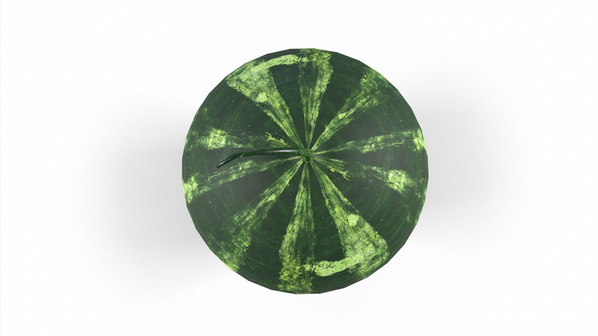 Watermelon Low-poly 3D model_4