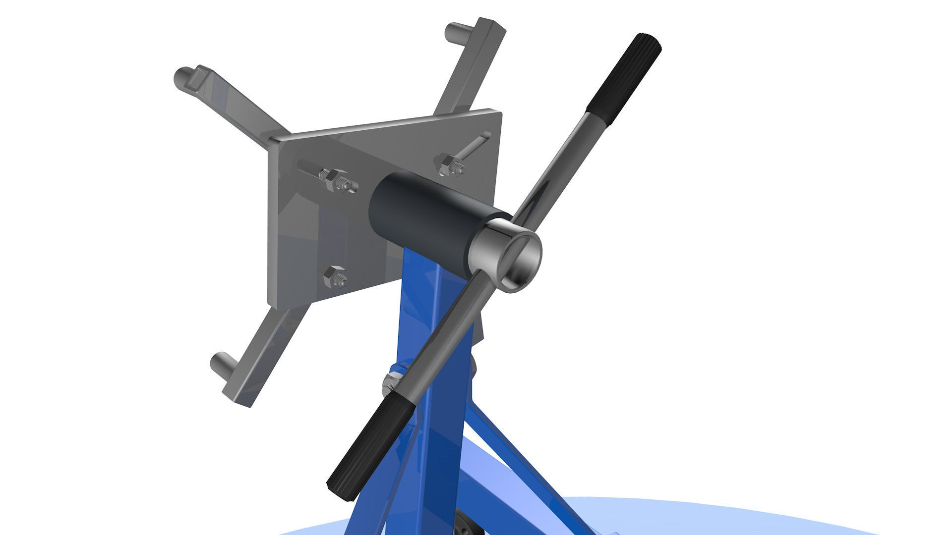 Hydraulic folding crane  3D model_7