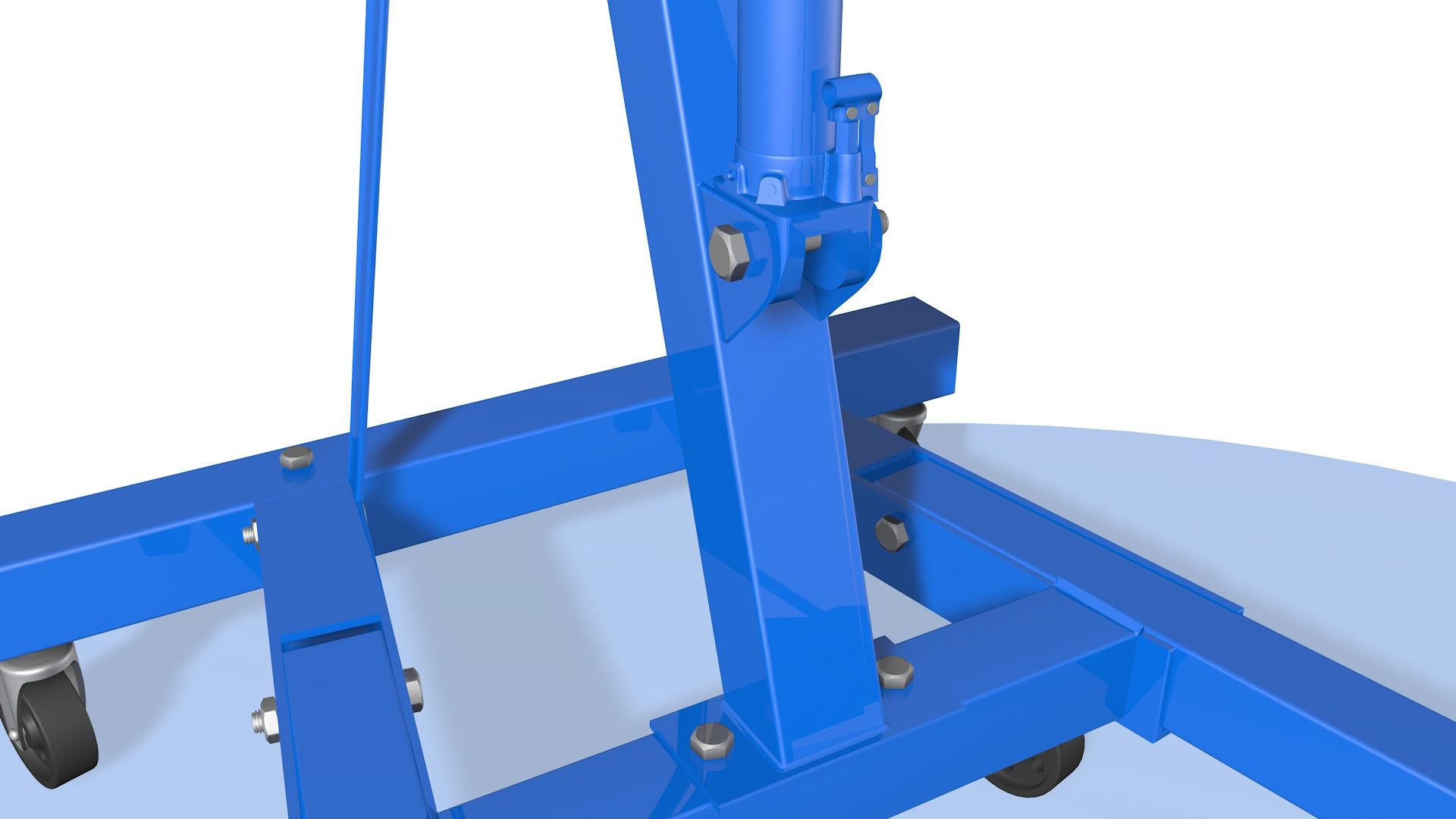 Hydraulic folding crane  3D model_8