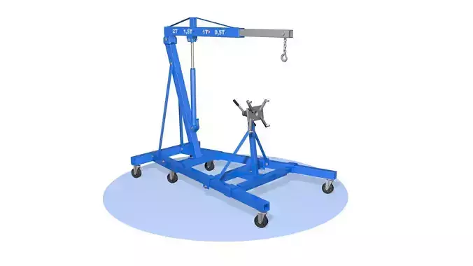 Hydraulic folding crane 