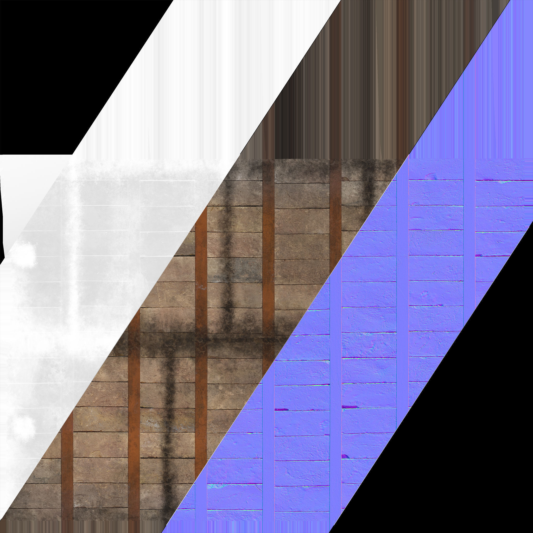 Sawmill and Lumberjack Set Low-poly 3D model_55