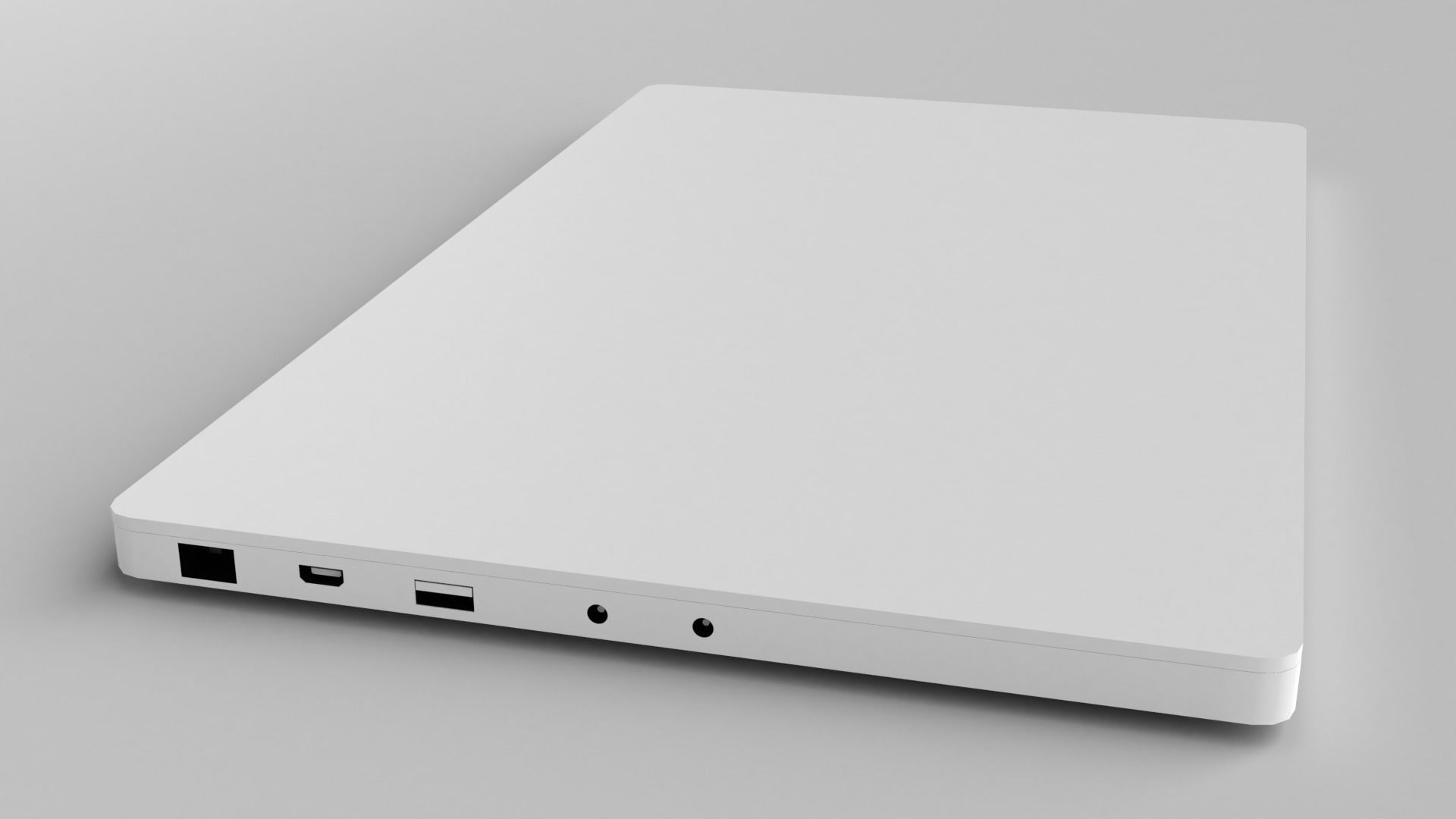 Laptop Low-poly 3D model_7