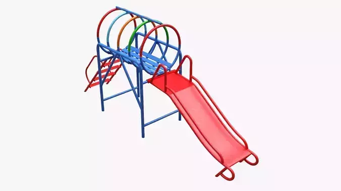 Playground barrel slide 01