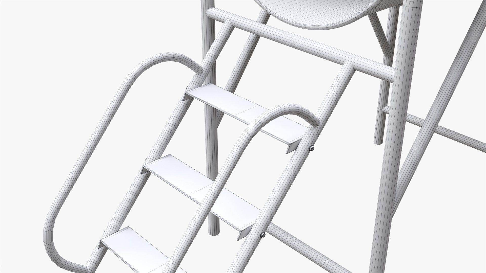 Playground barrel slide 02 3D model_10