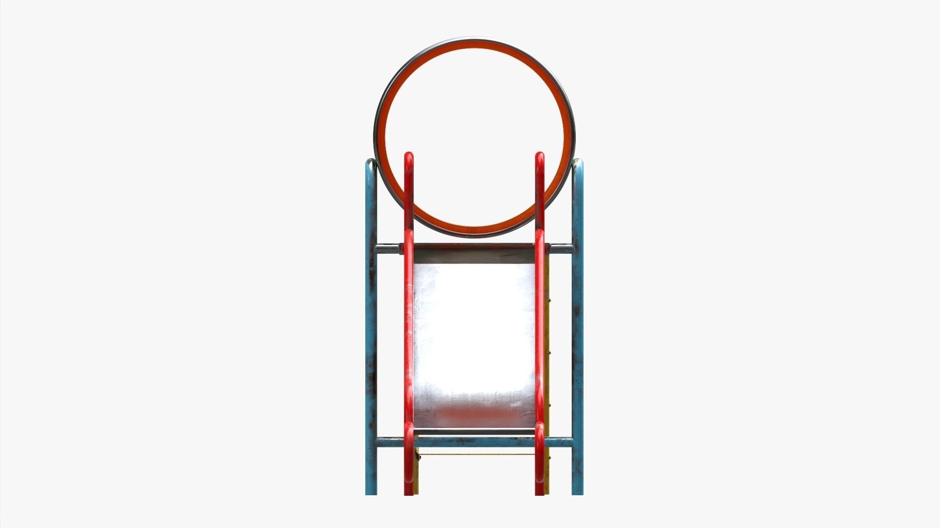 Playground barrel slide 02 3D model_6
