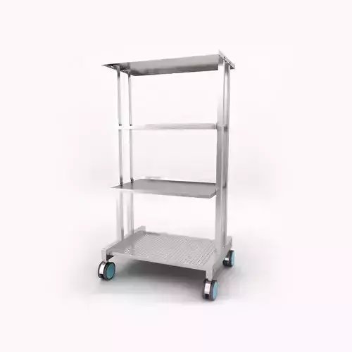 Medical equipment trolley 3d model