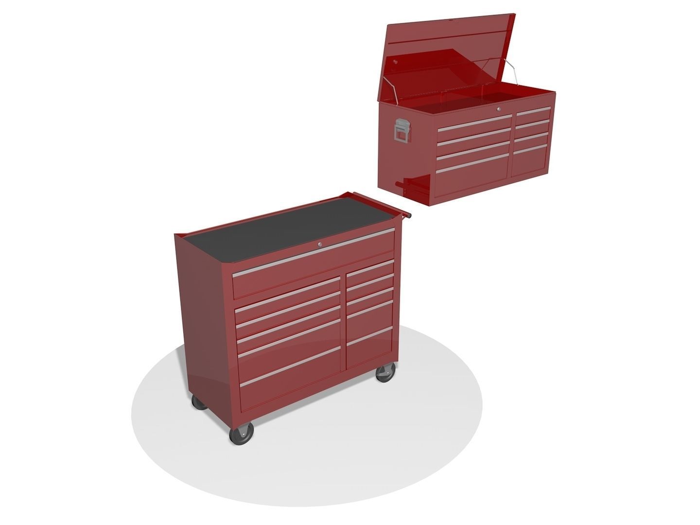 Garage cabinet R5 3D model_1