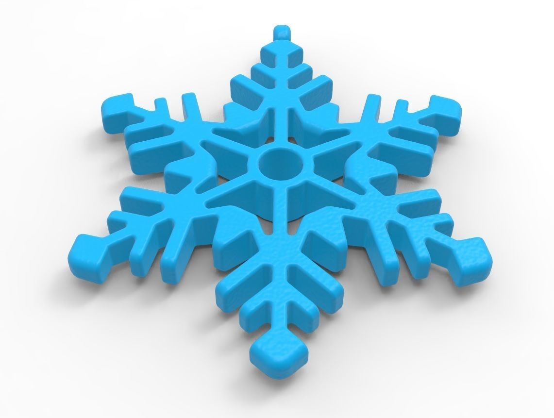 Snowflake 01 3D print model_7