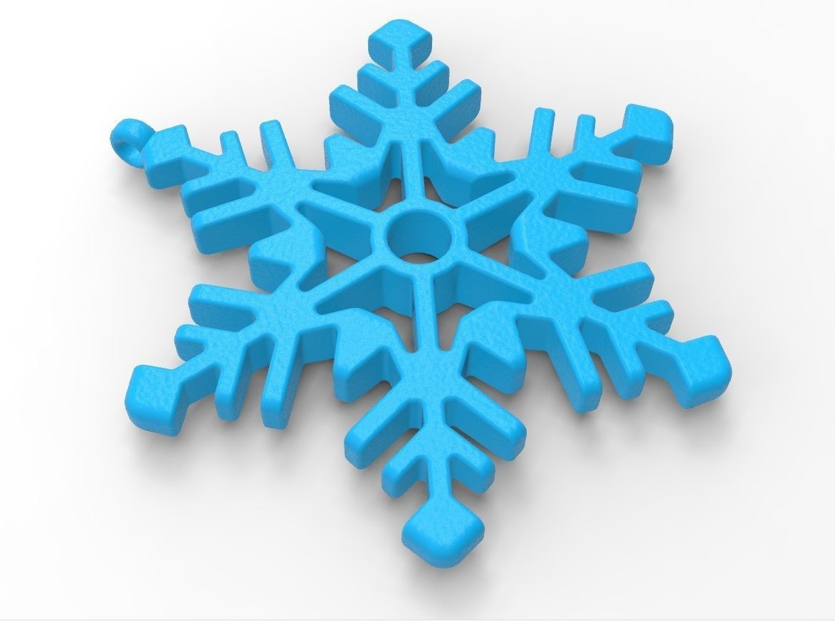 Snowflake 01 3D print model_6