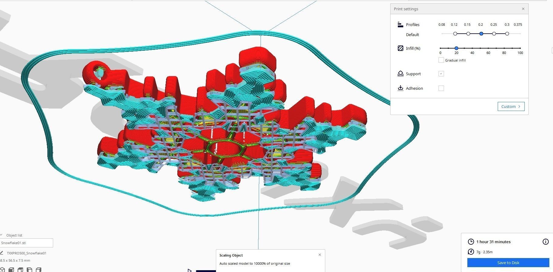 Snowflake 01 3D print model_11