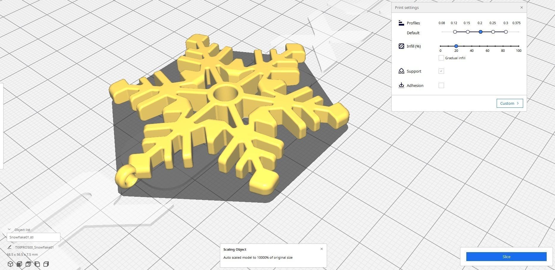Snowflake 01 3D print model_10