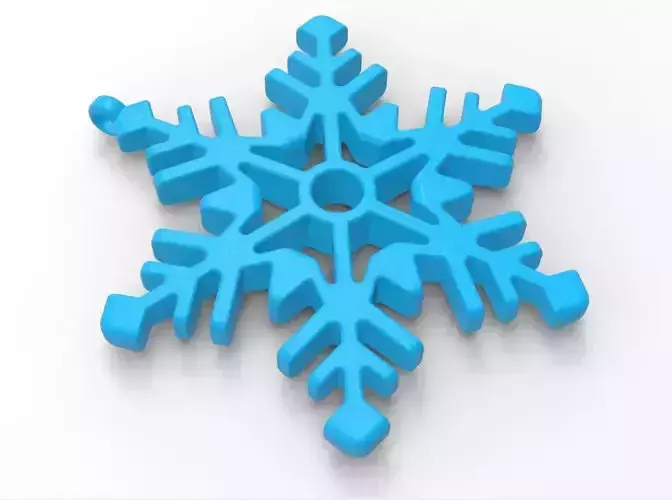 Snowflake 01 3D print model