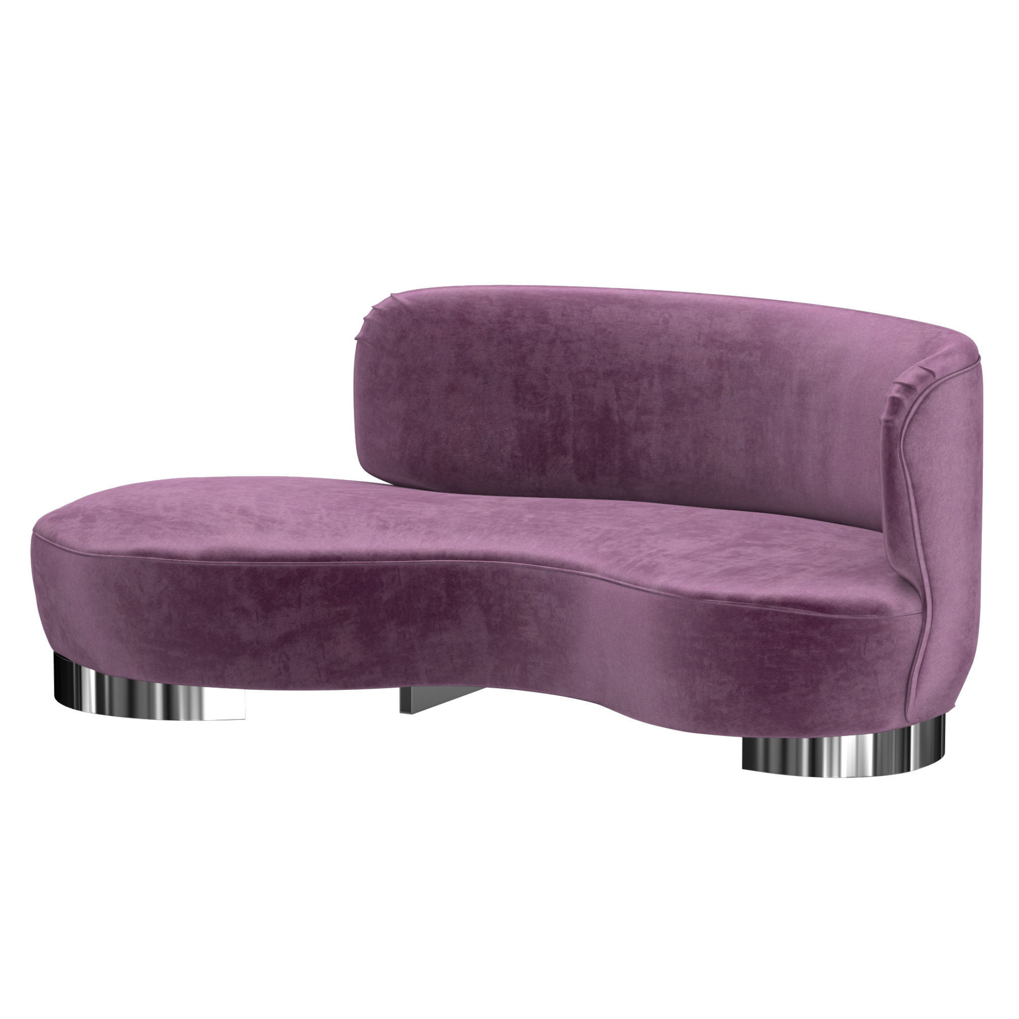 Vladimir Kagan Serpentine Sofa 3D model_3