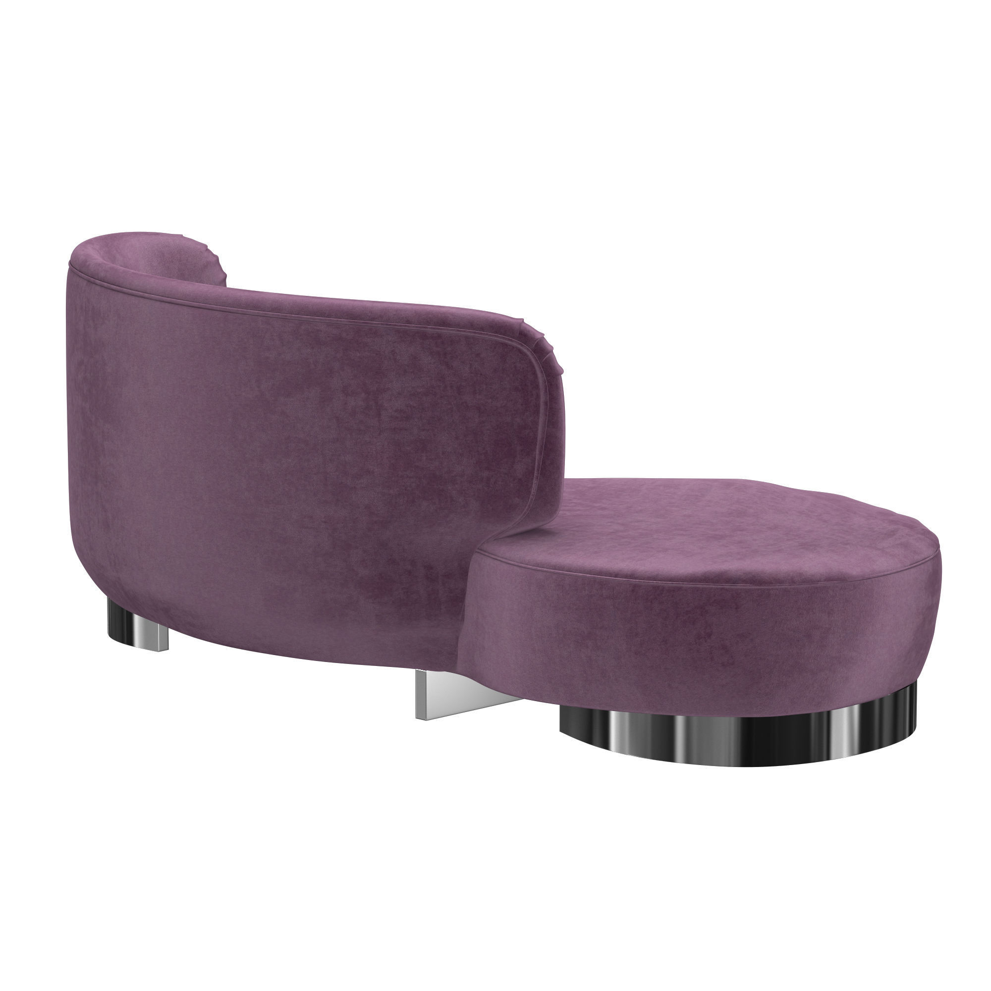 Vladimir Kagan Serpentine Sofa 3D model_5