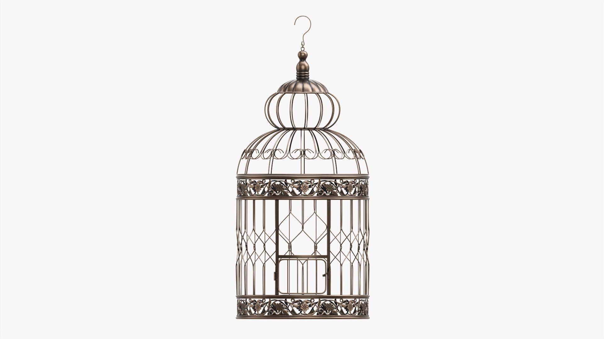 Bird Cage Victorian Style 3D model_7