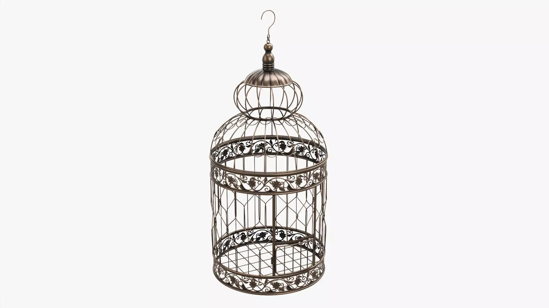 Bird Cage Victorian Style 3D model_0